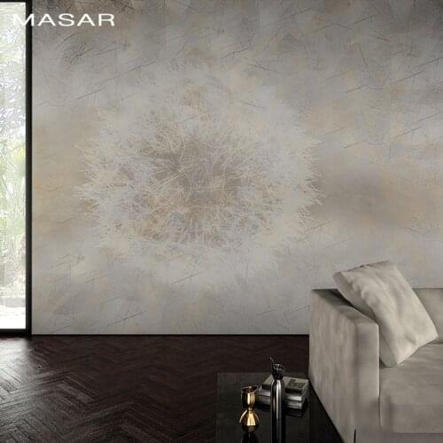 MASAR Nature plant 3D HD mural living room living room living room background wall solid color wallpaper Dandelion