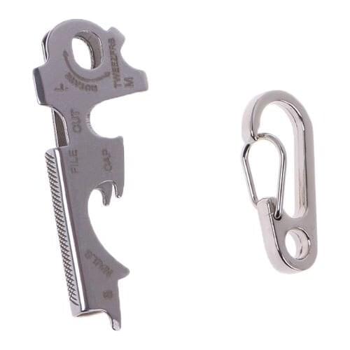 Multifunctional Survival Tool Stainless Steel TU47 True Utility Keytool Key Multi Tool Best Pocket Multitool Set EDC Key Tool