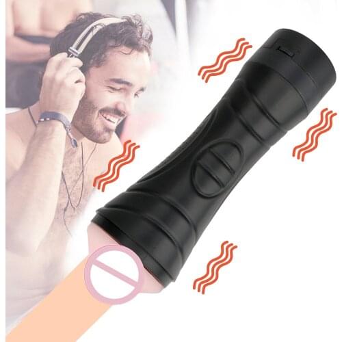 18Soft Silicon Male Masturbador Cup Artificial Adult Goods Realistic Anal Vagina Sucking Sex Toys For Man Sex Tools Pocket Pussy