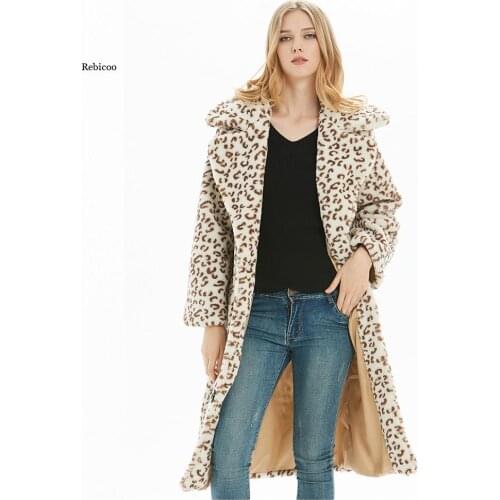 New Fashion Luxury Streetwear Long Faux Fur Coat Women Jacket Overcoat Coats And Jackets Women Winter Warm Fur Jacket XXL