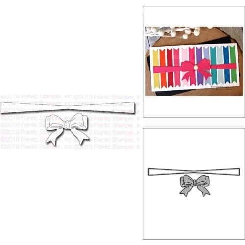 New Cinched Ribbon Bow Craft Embossing Mold 2021 Metal Cutting Dies for DIY Decorative Scrapbooking Album Card Making No Stamps