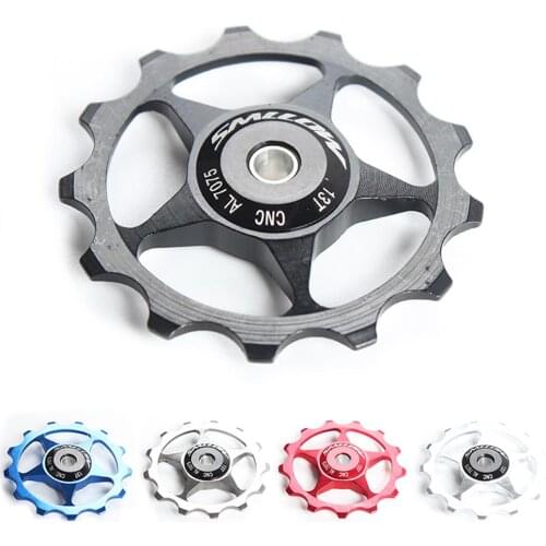 SMLLOW 13T MTB Aluminum Alloy Bike Bearing Jockey Wheel Rear Derailleur Pulleys Outdoor Bicycle Parts for MTB