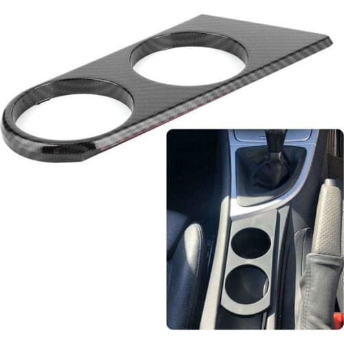 Drink Cup Holder Trim Decor Carbon Fiber Style Fit for 1 Series 116 116i 118 118i 118d 120 120i E87 E81 E82 E88 Interior Decor
