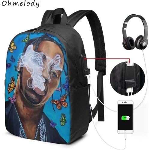 Travis Scott Mens Women Casual Daypacks Backpacks Boys Girls School Backpacks 17in Laptop Bags Travelling Rucksacks