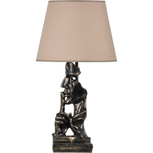 Qdec New Season Fashion Gift Decor Accessory Bedroom Home Office For Modern Designed Human Figured Sus Marked Lampshade Gold beige