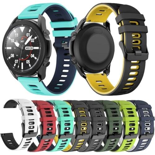 Bracelet WatchStrap For Samsung Galaxy Watch 3 45mm 41mm Soft Silicone Smart 20MM 22MM Smart Watch Watchband Wriststrap