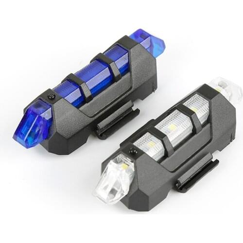 Mountain Bicycle 5 LED Taillight Rear Tail Warning Safety Warning Cycling Portable Light USB Rechargeable Style Bike Accessories