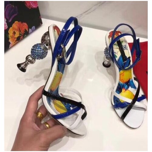 Women Gladiator Sandals Summer Formal Dress Pumps Crystal Ball High Heels Sandalias Crystal Embellished Strange Heels
