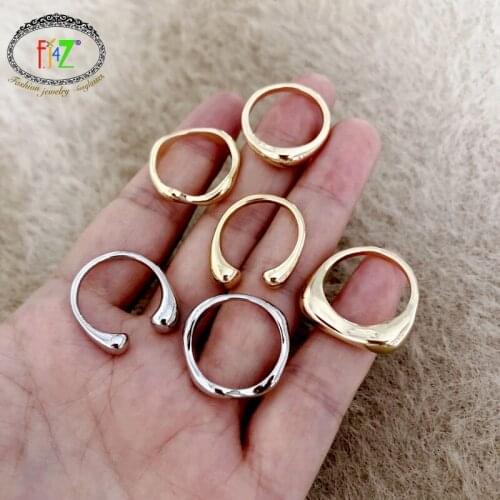 F.J4Z 2020 New Arrival Women Finger Rings Fashion Punk Irregular Top Midi Rings Ladies Club Show Jewelry Accessories dropship