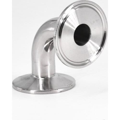 1.5" Tri Clamp x 19mm 3/4" Pipe OD SUS 304 Stainless Steel 90 Degree Elbow Sanitary Fitting Home Brew Beer Wine
