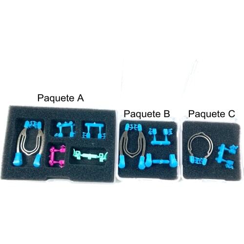 1Set Dental Matrices Sectional Contoured Metal Springs Clps With Plastic Replacement Parts