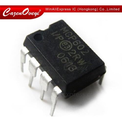 10pcs/lot MCP602-I/P MCP602 DIP-8 In Stock