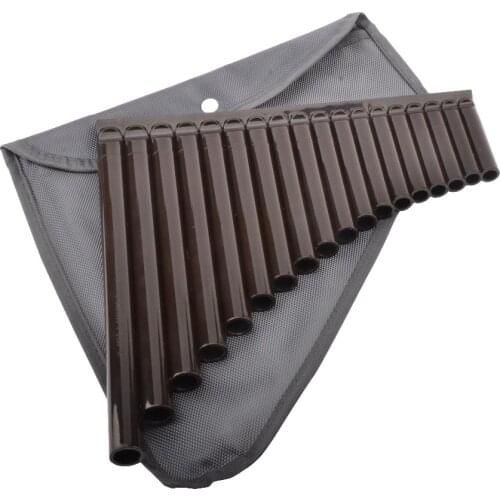 18 Pipes Pan Flute Alto C 18 Tube ABS Resin Panflute for Beginner Children Music Instrument