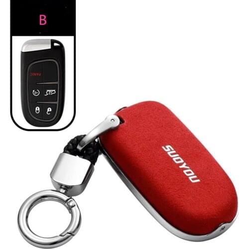 Key Case Fob Holder Cover For Fiat Dodge Charger Dart Challenger Durango Jeep Grand Cherokee Chrysler 300 car-styling