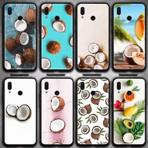 Fruit Coconut Phone Case for Huawei Y6P Y8S Y8P Y5II Y5 Y6 2019 P Smart Prime Pro
