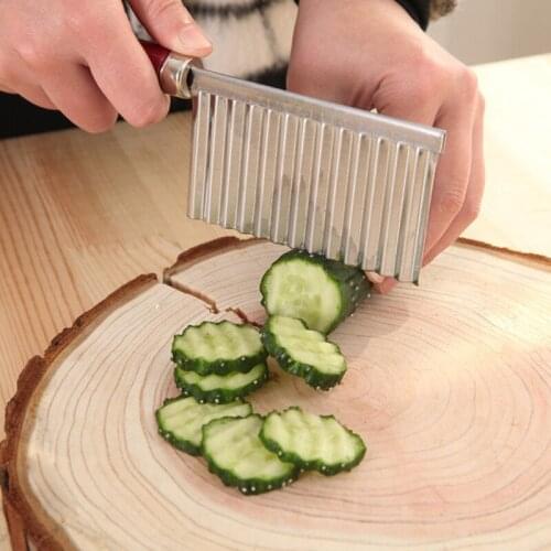 Potato Wavy Edged Tool Peeler Cooking Tools kitchen knives Accessories Stainless Steel Kitchen Gadget Vegetable Fruit Cutting