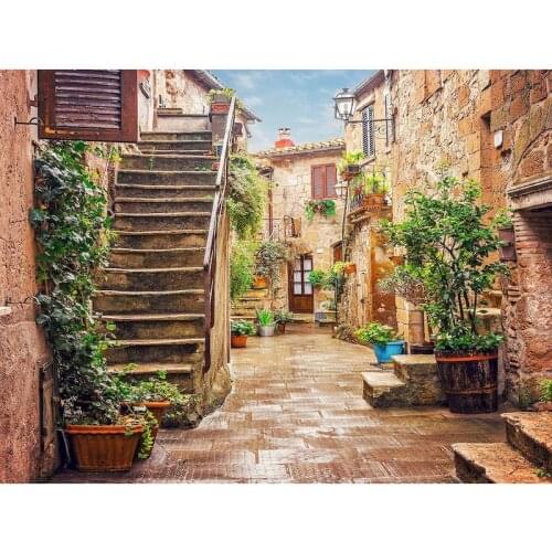 GATYZTORY Frame DIY Painting By Numbers Kits For Adult Town Landscape Hand Painted Oil Paint By Numbers Unique Gift For Home Dec