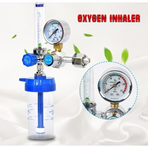 Oxygen Inhalator Meter Medical Pressure Reducing Valve O2 Pressure Regulator Pressure Relief