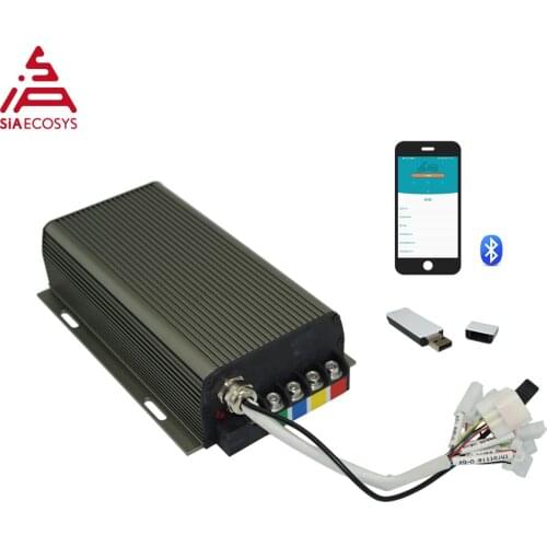 Sabvoton controllerSVMC60080 60v 80A sine wave controller for 1500w BLDC motor with bluetooth adapter Electric Scooter hub motor