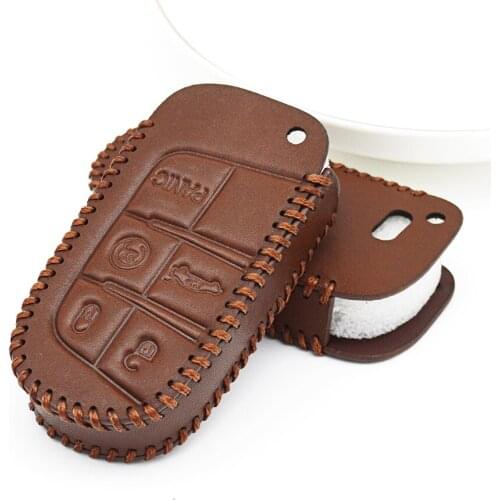 KUKAKEY Car Key Case Cover For Jeep Liberty Patriot Grand Cherokee Renegade Compass Wrangler jk Key Ring fob Shell Accessories