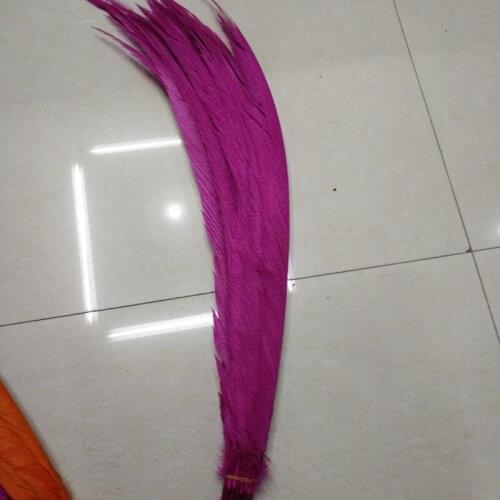 Beautiful rose pheasant cover tail feathers 50 pcs long 65-70 cm DIY stage celebration decoration