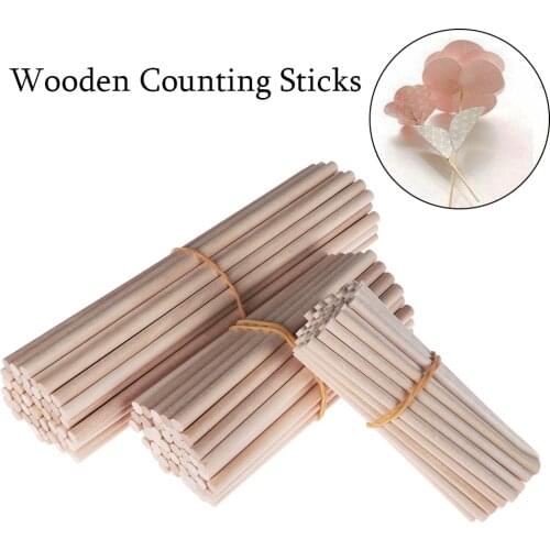 50pcs/lot 80/100/150/mm Pine Round Wooden Rods Sticks Premium Durable Wooden Dowel for Building Model Woodworking DIY Crafts