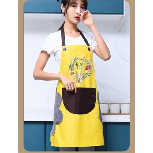 Kitchen Aprons for Women Men Household Aprons for Kitchen Wipeable Waterproof Oil-Proof tablier Cuisine Baking Accessories