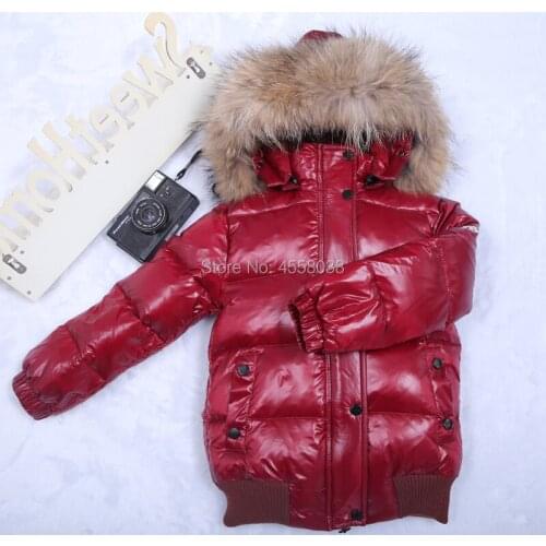 New Winter Baby Girls Clothes Raccoon hair Warm Jacket Xmas Snowsuit 1-10Y Baby Hooded Jacket Outerwear baby girl winter coat