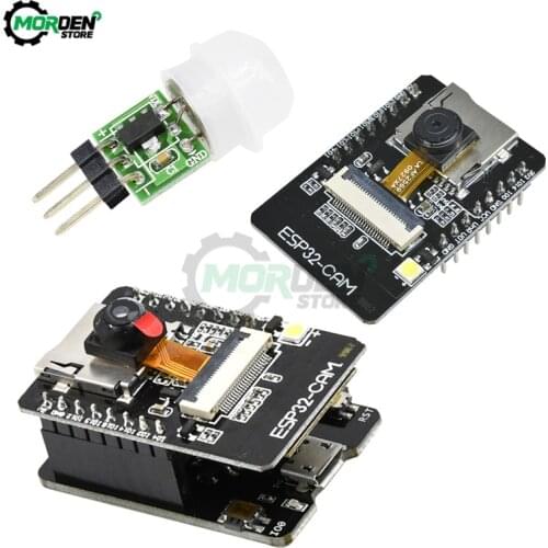 ESP32S ESP32-CAM WiFi Bluetooth Development Board Wi-Fi ESP32-S I2C SPI Serial Module + AM312 Infrared Human Sensor Module