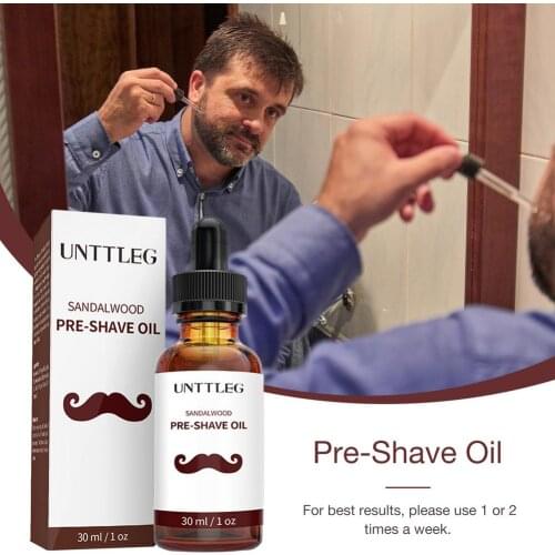 Pre-Shave Oil For Men Beard Shaving Oil Beard Care Accessory Facial Hair Grow Beard Essential Oil For Men Styling Beard Product