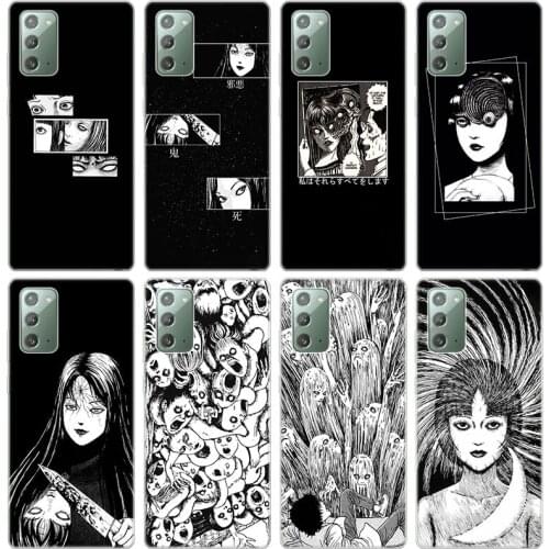 Junji Ito Tees Horror Soft Phone Case for Samsung Galaxy Note 20 Ultra 10 9 S20 FE S10 Lite S10E S9 S8 Plus Silicone Cover
