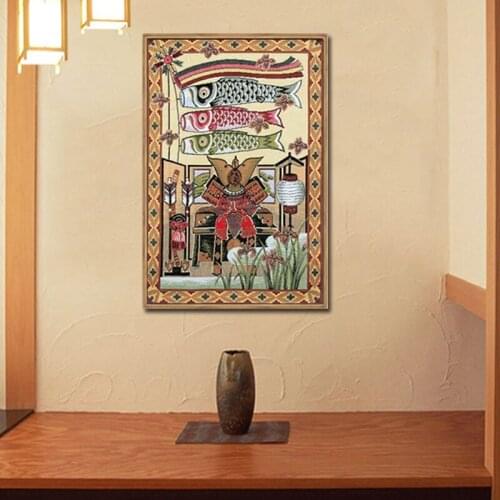 Painting by numbers art paint by number Hand-painted Japanese style character home corridor decorative painting