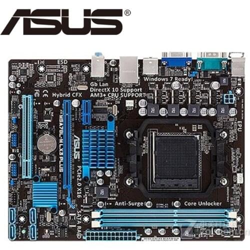 Asus M5A78L-M LX3 PLUS Desktop Motherboard 760G 780L Socket AM3+ DDR3 16G Micro ATX UEFI BIOS Original Used Mainboard On Sale