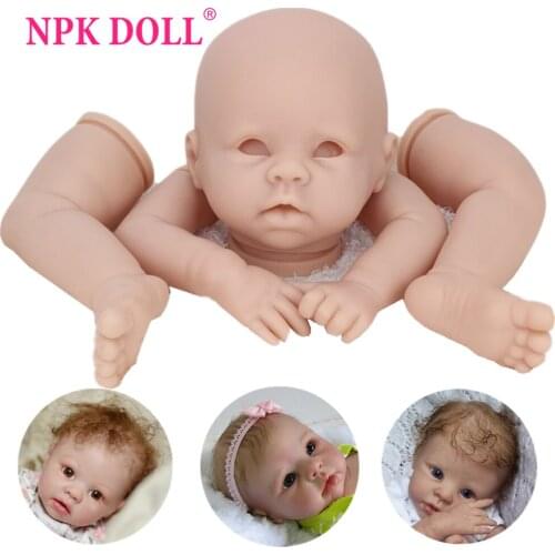 NPKDOLL 22 Inch Handmade Reborn Baby DIY unpainted Doll Kits Realistic BeBe Blank Babies bebe Doll Accessories Children Toys lol