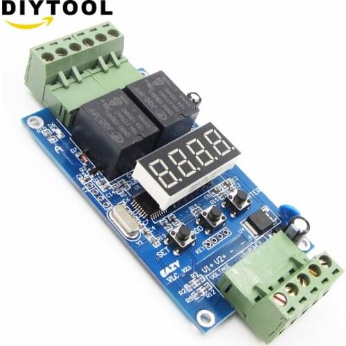 12V Relay Control Controller Board Dual Programmable Relay Module Cycle Delay Timer Timing Clock Switch Module High Performance