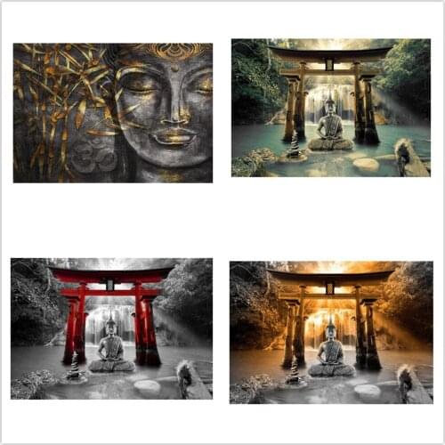 Dpsupr Full Square/Round 5D DIY Diamond Embroidery "Buddha statue" Diamond Painting Cross Stitch Rhinestone 3D Decor Gift