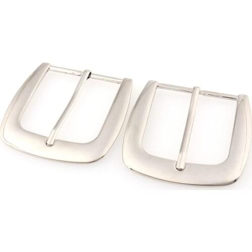 38mm Belt buckles Silver Leather Craft Hardware Metal Pin Cinturon for Webbing Bags DIY Accessory Sewing