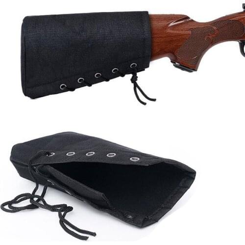 Tactical Rifle Shotgun Buttstock Holster Adjustable AR 15 M16 M4 AK47 Gun Cheek Rest Bag Airsoft Hunting Accessories