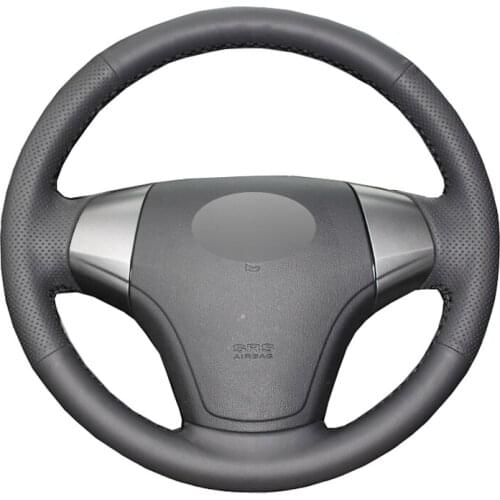 Hand Sewing Car Steering Wheel Cover Wrap Leather Suede Volant Braid For Hyundai Elantra 2007 2008 2009 2010 Car Accessories