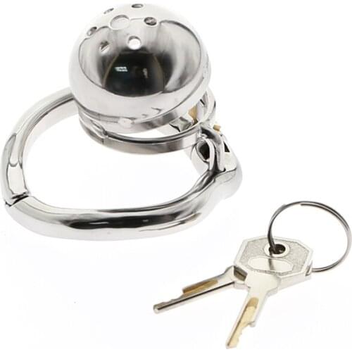 Super Small Chastity Device For Male Stainless Steel Chastity Cage With arc-shaped Cock Ring BDSM toys Bondage Fetish cock toys