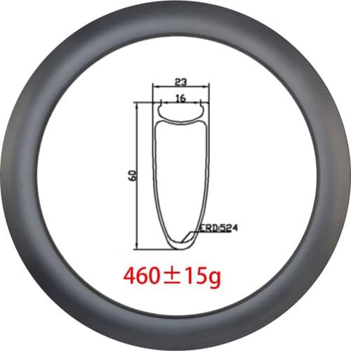 Light 700c 60x23mm Clincher carbon rim disc brake 23mm wide UD 3k matte glossy 60mm deep 18H 20H 21H 24H 28H Road racing bicycle