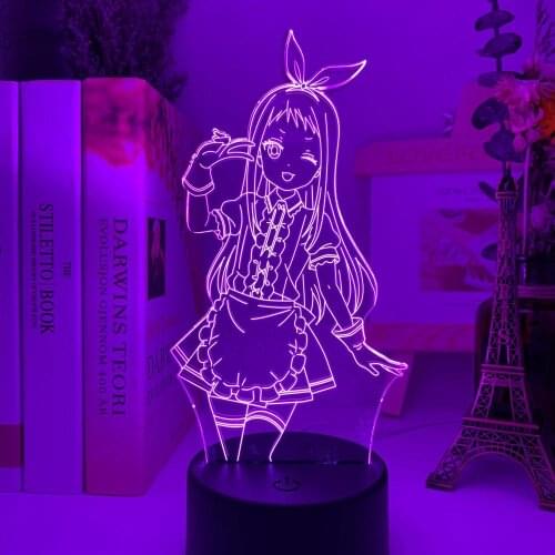 3D Blend S Hideri Kanzaki LED Night Light for Bedroom Decor Nightlight Anime Waifu Gift Table 3D Lamp Hideri Kanzaki Blend S