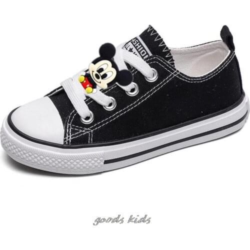 Mickey Disney Shoes Woman Spring Summer New Arrival Ladies Casual Sneakers Slingback Denim Canvas Shoes Female Vulcanize Shoes