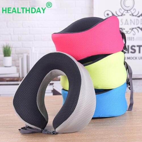 U-shaped Travel Neck Pillow Ergonomic Design Slow Rebound Memory Foam Filling Release Neck Pressure Protection The Cervical