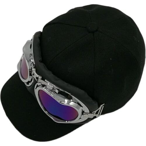 Wjbc23 Men women pilot glass cotton baseball cap hip hop snapback with Glasses Baseball Caps