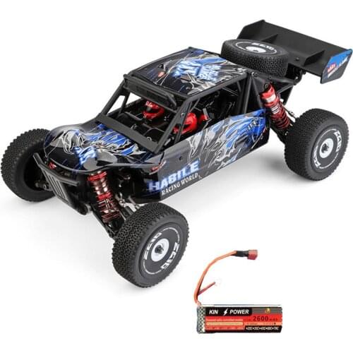 Wltoys 124018 RTR 2.4G 4WD Remote Control RC Car Upgraded 7.4V 2600mAh High Speed 60km/h Metal Chassis RC Car Vehicles Model Toy