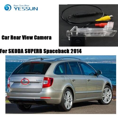 YESSUN For SKODA SUPERB Spaceback 2014 Car Rear View Back Up Reverse Parking Camera Waterproof Night vision CCD HD