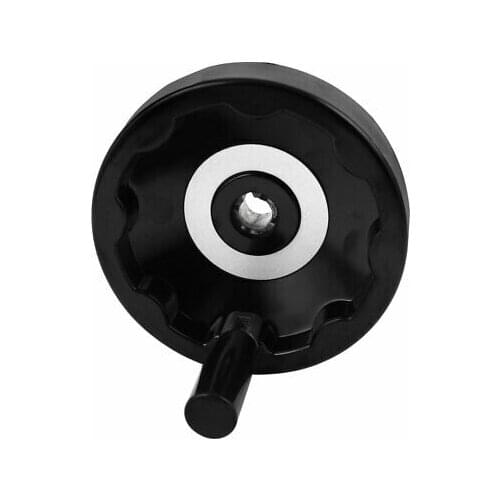 160mm x 16mm Aluminium Alloy Back Ripple Hand Wheel for Milling Machines