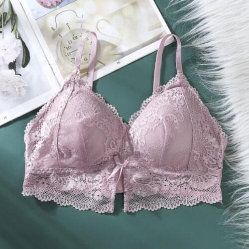 Women Sexy Lace Bra Female Bralette Push Up Seamless Tube Tops Lingerie Underwear Brassieres Intimates