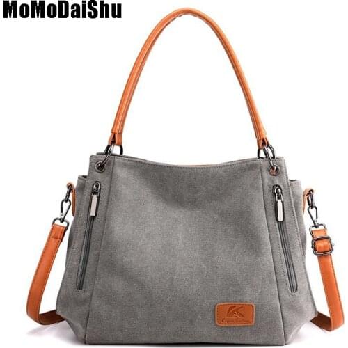 2021 Fashion Large Capacity Women Canvas Messenger Bags Female Crossbody Bags Shoulder Bag Casual Designer Female Handbag